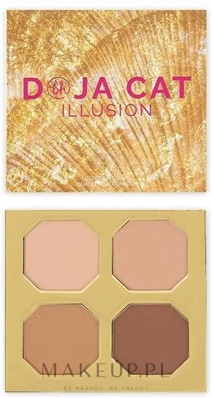 Палетка для контуринга лица BH Cosmetics X Doja Cat Illusion Powder Contour Palette, оттенок Deep