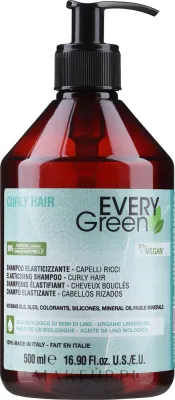 Шампунь для кудрявых волос EveryGreen Curly Elasticising с водорослями, маслом камелии и льна, 500/1000 мл