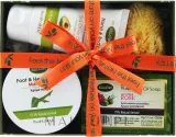 Набор Kalliston Rose & Avocado мыло крем для лица крем для тела и спонж с авокадо и оливой 100 г+75+50 мл — фото 1