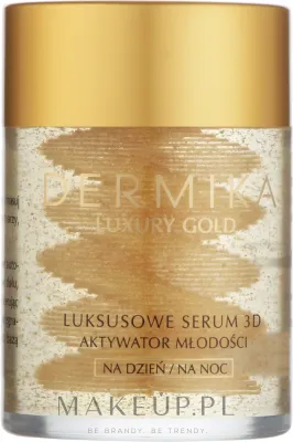 Сыворотка для лица Dermika Luxury Gold 24k с частицами золота антивозрастная 60 г