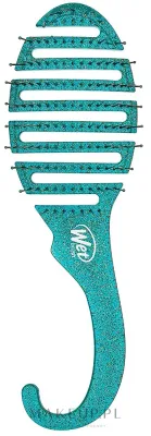 Щётка для распутывания волос Wet Brush Shower Detangler Green Glitter
