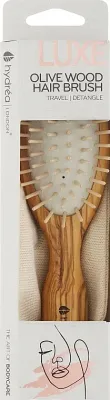 Дорожная щётка для волос Hydrea London Olive Wood Anti-Static Travel Hair Brush