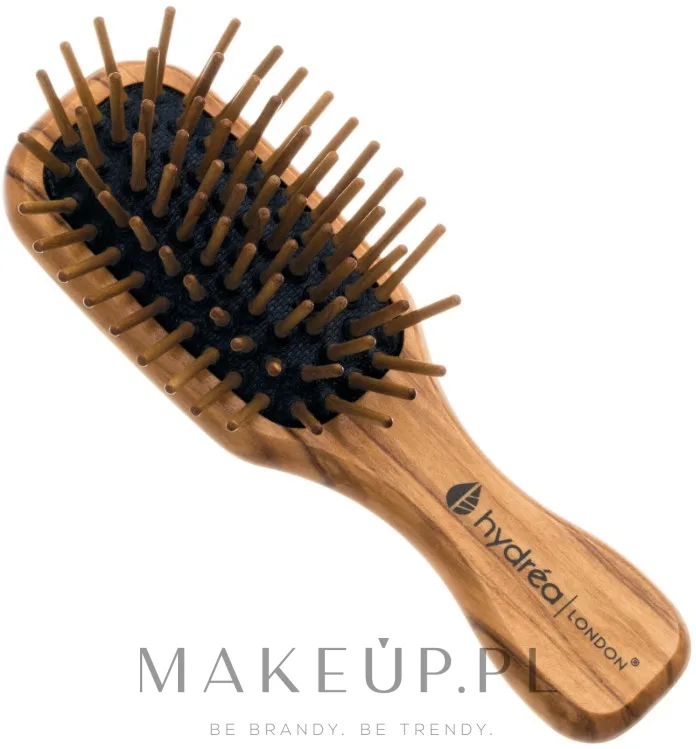 Мини-щётка для волос Hydrea London Olive Wood Mini Anti-Static Hair Brush