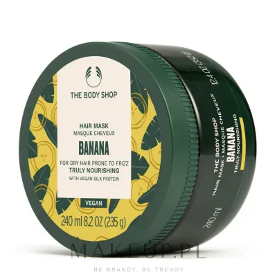 Маска для волос The Body Shop Banana питательная, банан, масло какао, ши, купуасу, витамин C, веган, 240 мл