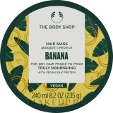 Маска для волос The Body Shop Banana питательная, банан, масло какао, ши, купуасу, витамин C, веган, 240 мл — фото 3