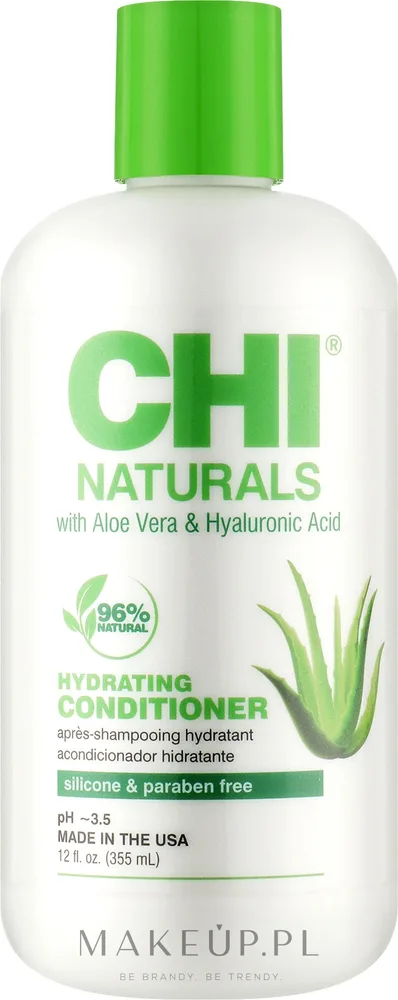 Деликатный бессульфатный кондиционер для всех типов волос CHI Naturals With Aloe Vera Hydrating Conditioner, 355 мл