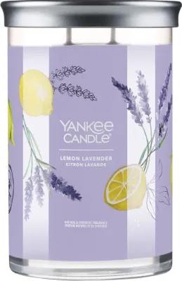 Yankee Candle Lemon Lavender Tumbler / Свеча в стекле, лимон и лаванда, 2 фитиля, 567 г