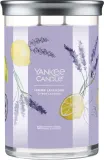 Yankee Candle Lemon Lavender Tumbler / Свеча в стекле, лимон и лаванда, 2 фитиля, 567 г — фото 1