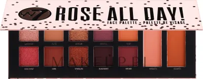 Палетка для макияжа лица и глаз W7 Face & Eye Palette Rose All Day 12 оттенков