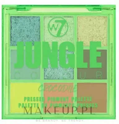 Палетка теней для век W7 Pressed Pigment Palette Jungle Colour 9 оттенков