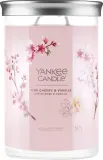 Yankee Candle Pink Cherry & Vanilla / Свеча в стекле, вишня, ваниль и миндаль, 2 фитиля, 567 г — фото 1