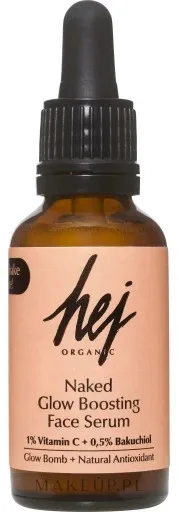 Сыворотка для лица Hej Organic Naked Glow антивозрастная с бакучиолом и витамином C 30 мл