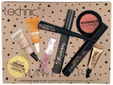 Набор мини-косметики Technic Cosmetics Mini Makeup Set праймер с витамином C тушь база под тени и другие средства 9 предметов — фото 1