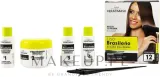Набор Placenta Life Keratimask шампунь 30 мл средство для выпрямления 150 мл шампунь 30 мл и кондиционер — фото 2