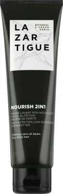 Питательный шампунь 2 в 1 Lazartigue Nourish с маслами ши и бабассу, без сульфатов, для сухих волос, 150 мл