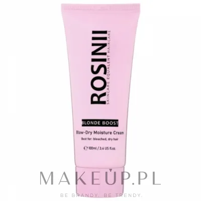 Крем для волос Rosinii Blonde Boost увлажняющий, для светлых и седых, с маслом ши, веган, 100 мл