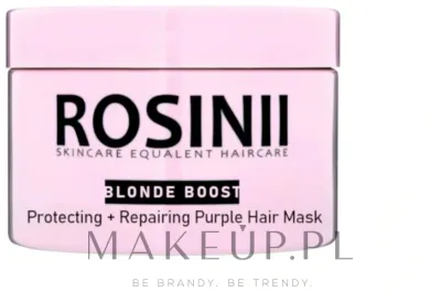 Маска для светлых волос Rosinii Blonde Boost фиолетовая, тонирующая, протеин гороха, шёлк, против желтизны, 250 мл