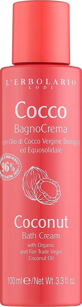 Кремовый гель для душа L'Erbolario Cocco Bagno Crema Кокос, 100 мл
