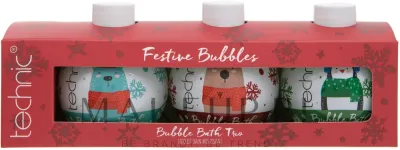 Набор пены для ванны Technic Cosmetics Novelty Bubble Bath ваниль корица и пряник 3 x 150 мл