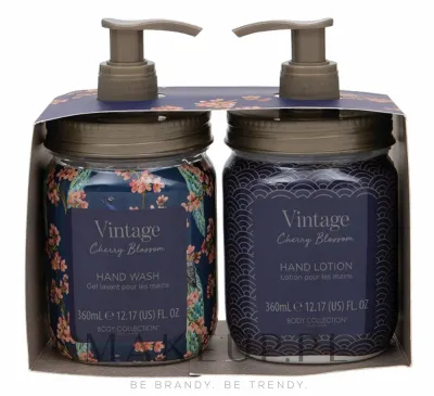Набор Technic Cosmetics Vintage Cherry Blossom жидкое мыло для рук 360 мл и лосьон для рук 360 мл