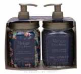 Набор Technic Cosmetics Vintage Cherry Blossom жидкое мыло для рук 360 мл и лосьон для рук 360 мл — фото 1