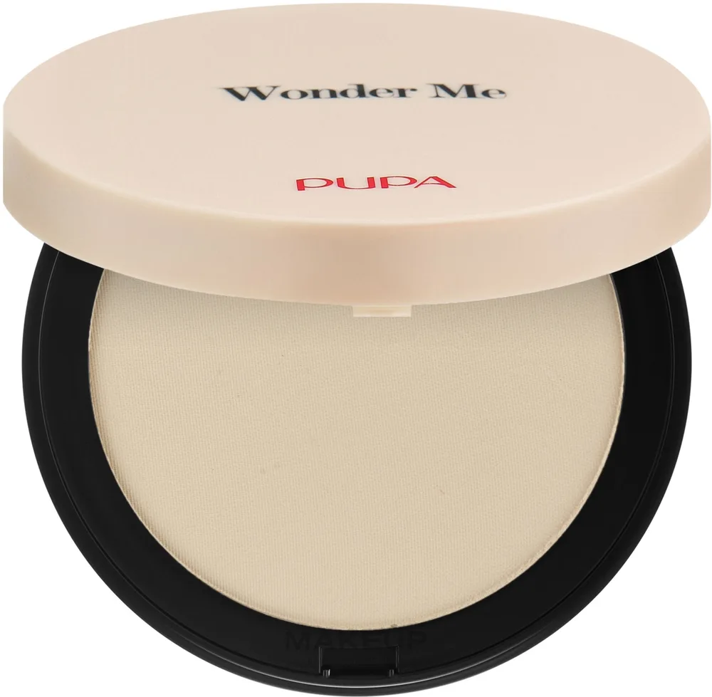 Компактная пудра Pupa Wonder Me Powder-No-Powder полуматовая, 7,5 г, оттенок 009 - Banana