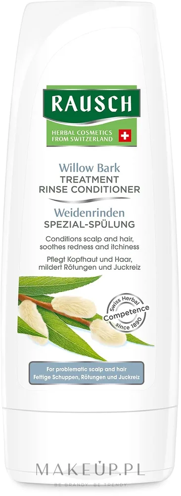 Оживляющий кондиционер для кожи головы и волос с корой ивы Rausch Treatment Conditioner With Willow Bark, 150 мл