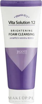 Jigott Vita Solution 12 Brightening Foam осветляющая пенка с лакрицей одуванчиком и туей 180 мл