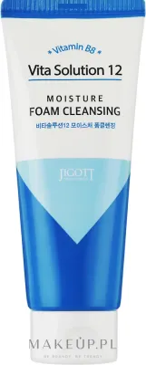 Jigott Vita Solution 12 Moisture Foam увлажняющая пенка с гиалуроном облепихой и сосной 180 мл