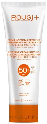 Солнцезащитный крем для детей и чувствительной кожи Rougj+ Intensiv SPF50+ 200 мл