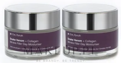 Набор дневных кремов Dr. Eve_Ryouth Snake Venom + Collagen с UV-фильтрами скваланом и мочевиной 2x50 мл