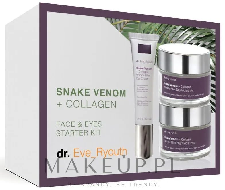 Стартовый набор Dr. Eve_Ryouth Snake Venom + Collagen дневной ночной крем и крем для век 50+50+15 мл