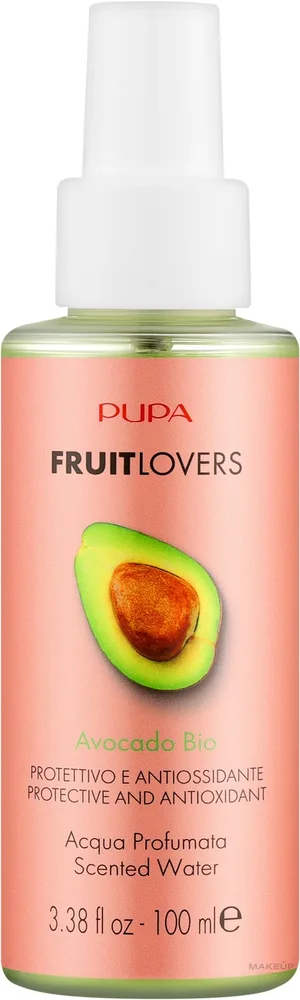 Ароматическая вода для тела Pupa Fruit Lovers Avocado Scented Water