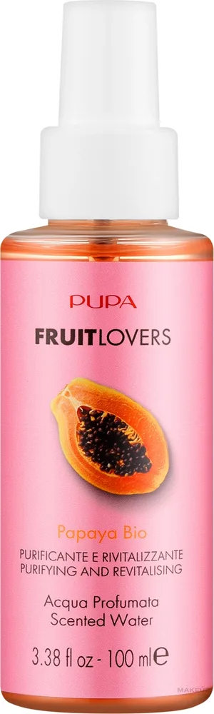 Ароматическая вода для тела Pupa Fruit Lovers Papaya Scented Water
