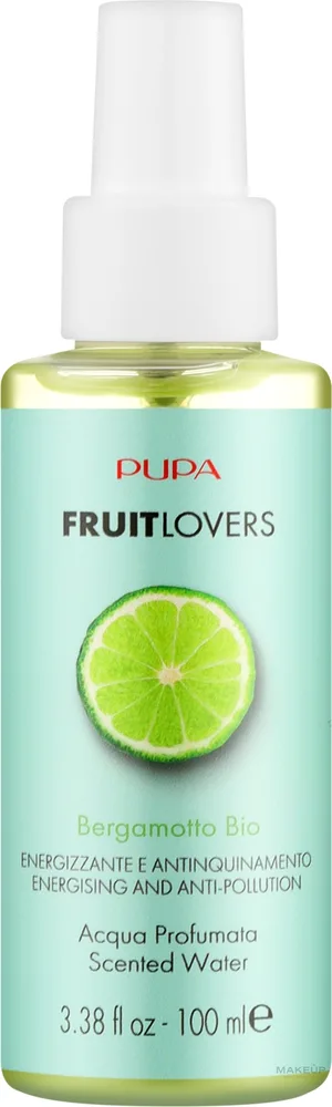 Ароматическая вода для тела Pupa Fruit Lovers Bergamot Scented Water