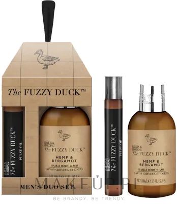 Набор Baylis & Harding The Fuzzy Duck Men's Hemp & Bergamot гель для тела и волос 100 мл и масло 12 мл