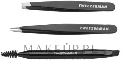 Набор Tweezerman Brow Shaping Set два пинцета и щеточка для бровей