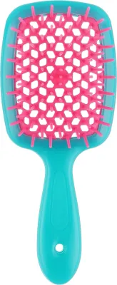 Щётка для волос Janeke Superbrush Small бирюзовый с розовым