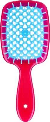 Щётка для волос Janeke Superbrush Small розовый с голубым