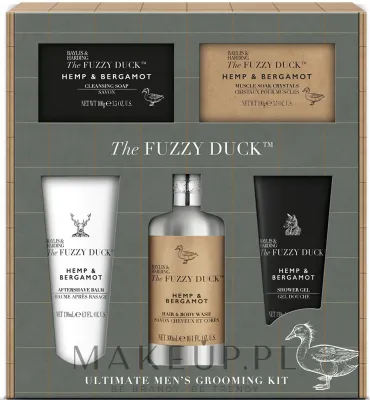 Мужской набор Baylis & Harding Fuzzy Duck Hemp & Bergamot гель для тела и волос мыло и бальзам после бритья 300+130 мл+150 г