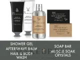Мужской набор Baylis & Harding Fuzzy Duck Hemp & Bergamot гель для тела и волос мыло и бальзам после бритья 300+130 мл+150 г — фото 2