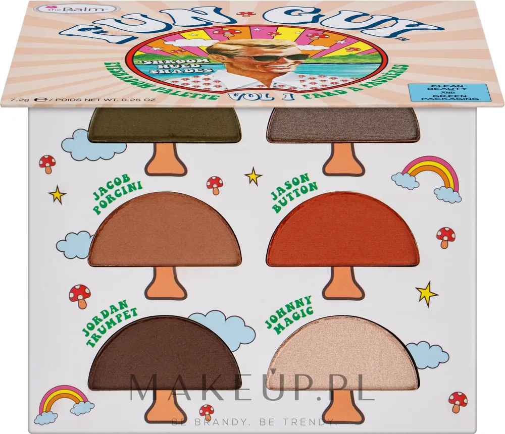 Палетка теней для век TheBalm Fun-Guy Eyeshadow Palette 6 оттенков