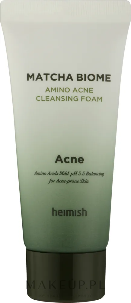 Heimish Matcha Biome Amino Acne кремовая пенка с матчей салициловой кислотой и пробиотиками 150 мл