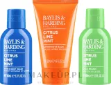 Мужской набор Baylis & Harding Citrus Lime & Mint гель для душа умывание и бальзам после бритья с ментолом 2x100+50 мл — фото 2