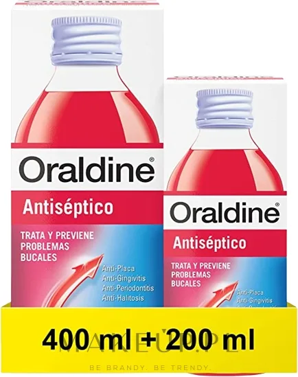 Набор ополаскивателей для полости рта Oraldine 400 мл и 200 мл