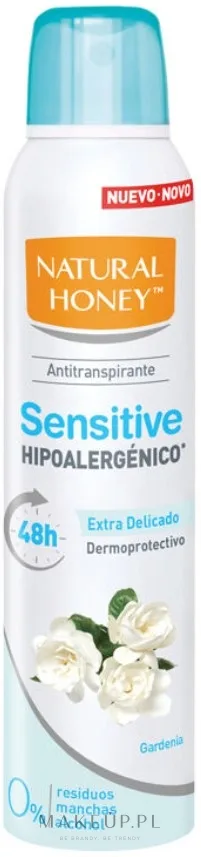 Дезодорант-антиперспирант Natural Honey Sensitive Desodorante Spray спрей, защита 48 часов, 200 мл