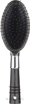 Массажная щётка для волос Titania Metallic овальная серо-оливковый