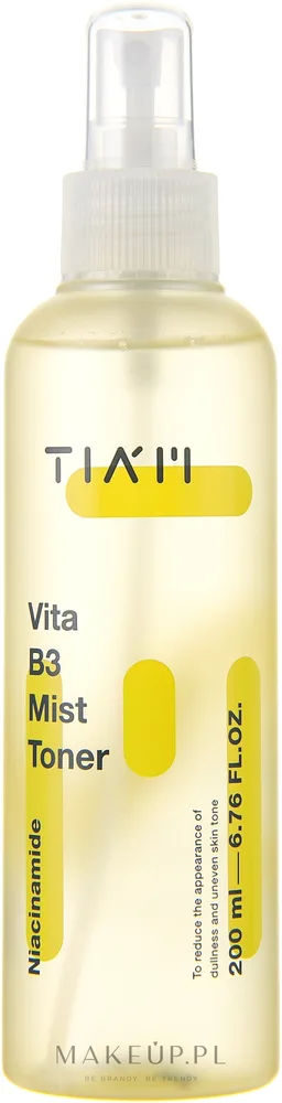 Тоник-спрей Tiam Vita B3 Mist Toner с ниацинамидом, транексамовой кислотой и витамином C, 200 мл