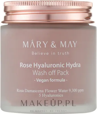 Очищающая маска для лица с розой и гиалуроновой кислотой Mary & May Rose Hyaluronic Hydra Wash Off Pack / Мэри энд Мэй, 30/125 г