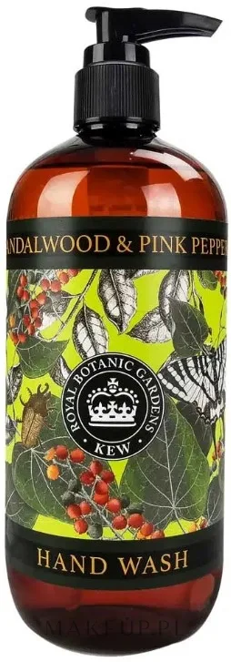 Жидкое мыло для рук The English Soap Company Kew Gardens Sandalwood & Pink Pepper с древесным ароматом, 500 мл